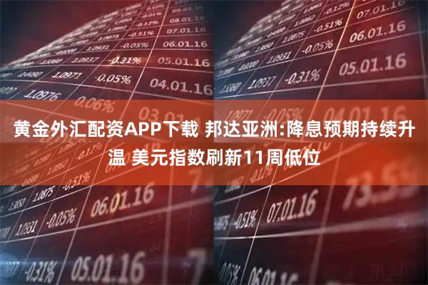 黄金外汇配资APP下载 邦达亚洲:降息预期持续升温 美元指数刷新11周低位