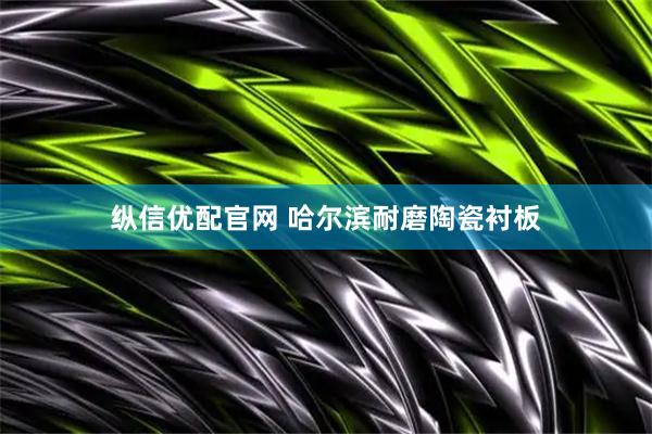 纵信优配官网 哈尔滨耐磨陶瓷衬板